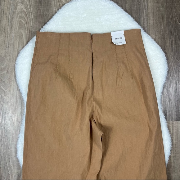 NWOT Maeve The Colette Magic Fabric Ruffle-Hem Crop Wide-Leg Pants - Picture 8 of 9